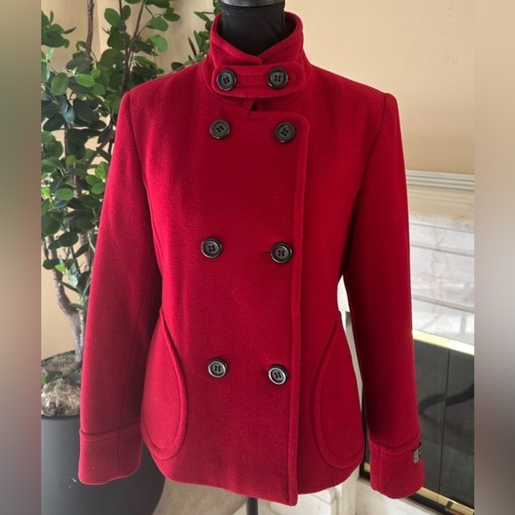 Giacca Red Pea Coat - Picture 6 of 14